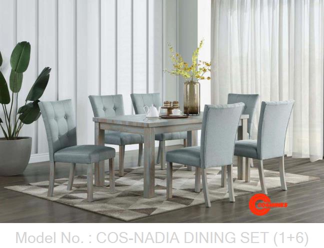COS-NADIA DINING SET (1+6)